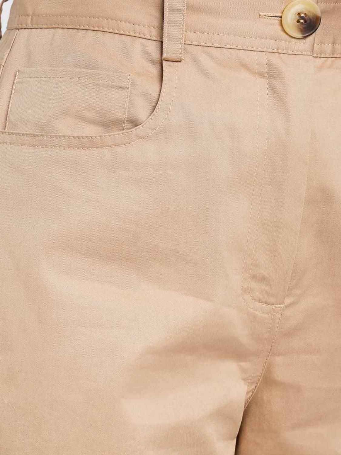 TWINSET U&B PANTALONI: Pantaloni cropped Twinset U&B in cotone , Beige - Img 3