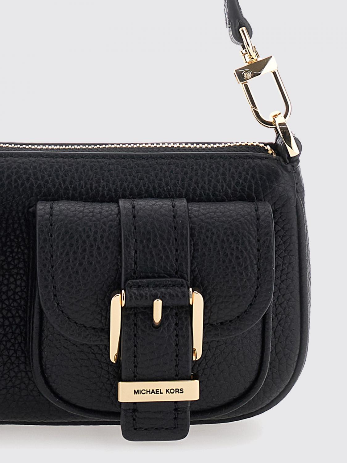 MICHAEL KORS BORSA MINI: Borsa Zoe Michael Kors in pelle a grana , Nero - Img 3