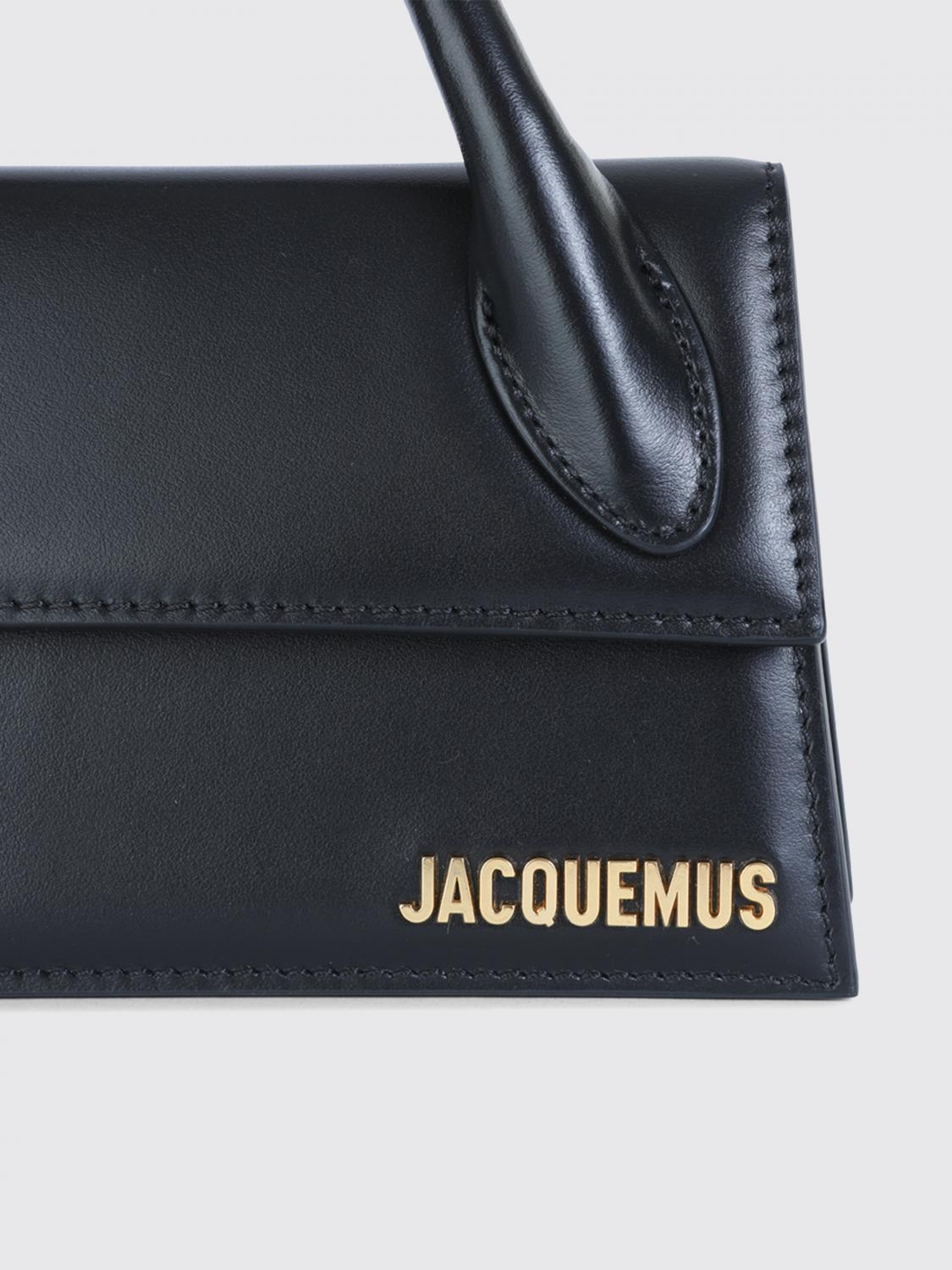 JACQUEMUS BORSA MINI: Borsa Le Chiquito Long Jacquemus in pelle , Nero - Img 4