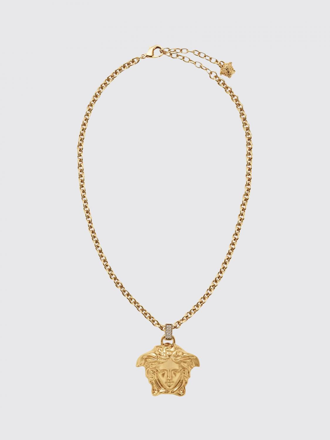 VERSACE JOYA: Collar La Medusa Versace de latón, Oro - Img 1