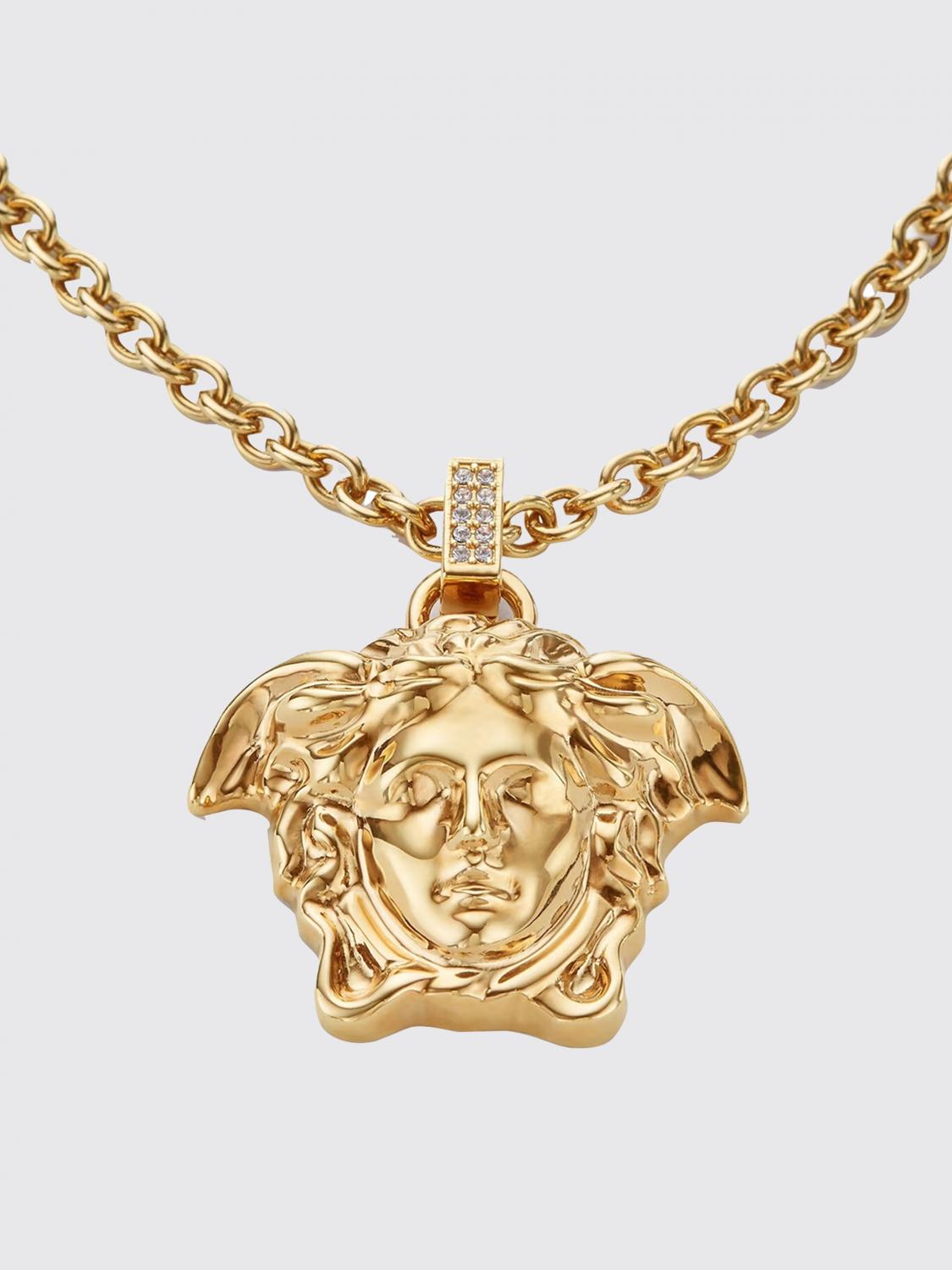 VERSACE JOYA: Collar La Medusa Versace de latón, Oro - Img 2