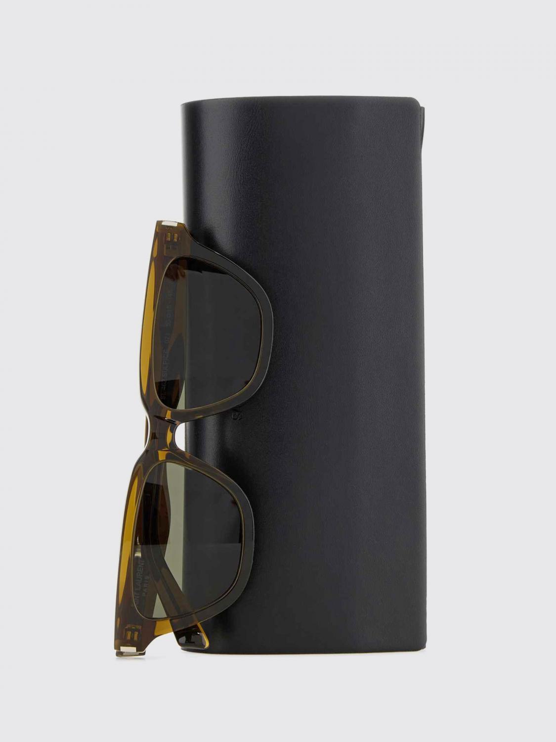 SAINT LAURENT OCCHIALI DA SOLE: Occhiali da sole SL462SULPICE Saint Laurent in acetato , Marrone - Img 3