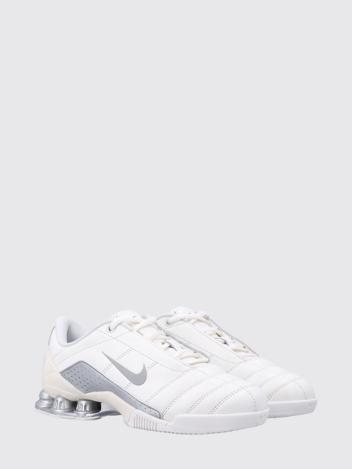 NIKE SNEAKERS: Sneakers Total 90 Shox Nike in pelle trapuntata , Bianco - Img 2