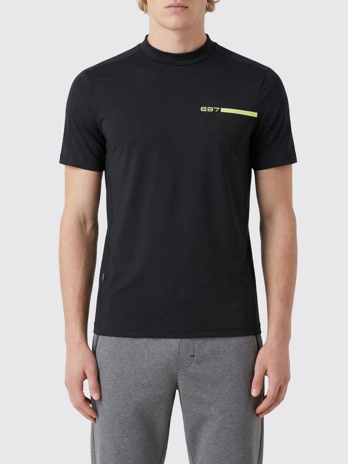 EA7 CAMISETA: Camiseta de poliéster con logo EA7, Negro - Img 1