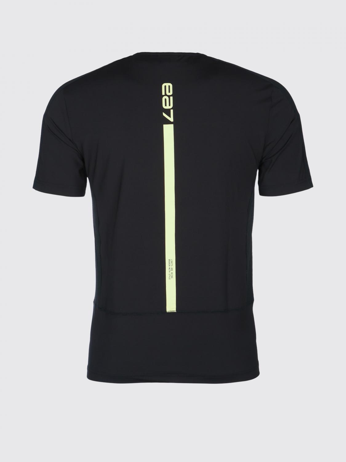 EA7 CAMISETA: Camiseta de poliéster con logo EA7, Negro - Img 3