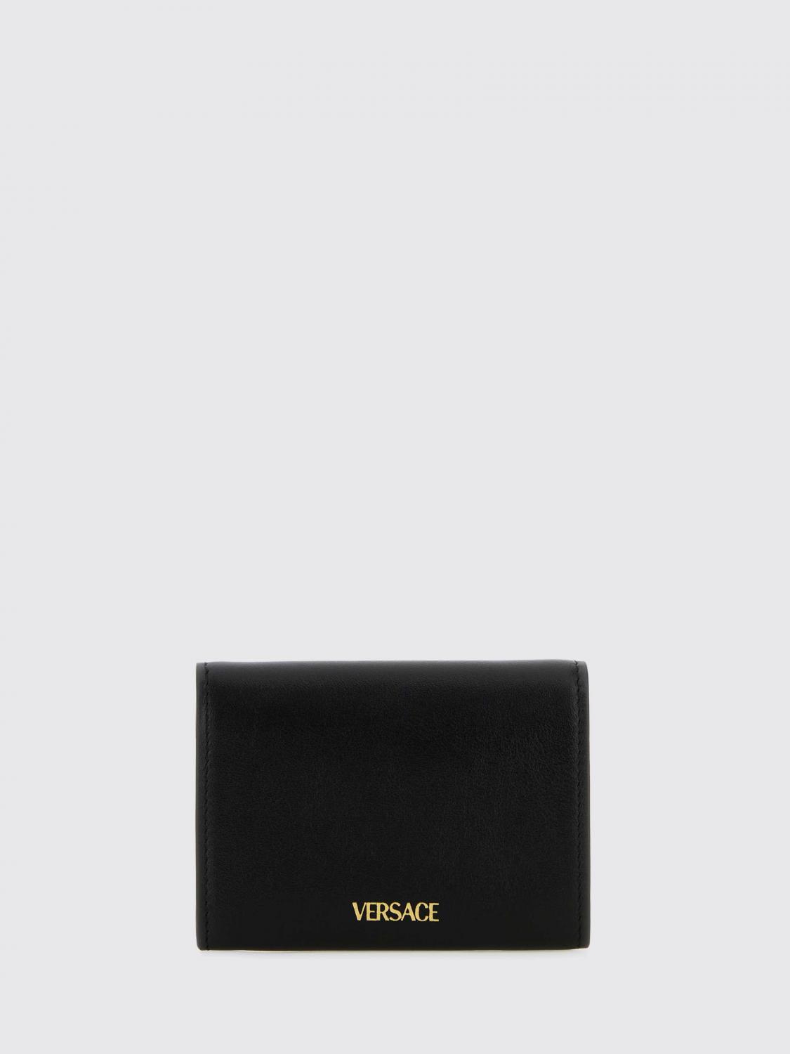 VERSACE 財布: Versace メデューサ レザーウォレット, ブラック - Img 2
