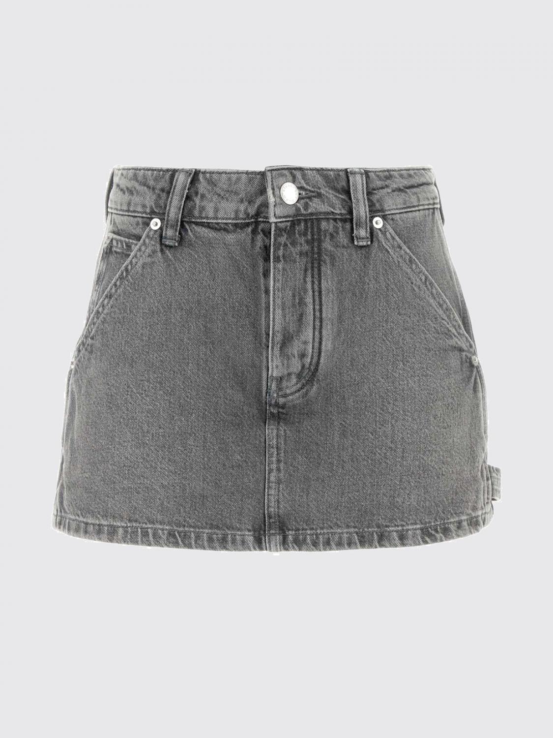 ALEXANDER WANG PANTALONCINI: Shorts di jeans a 5 tasche Alexander Wang, Grigio - Img 2