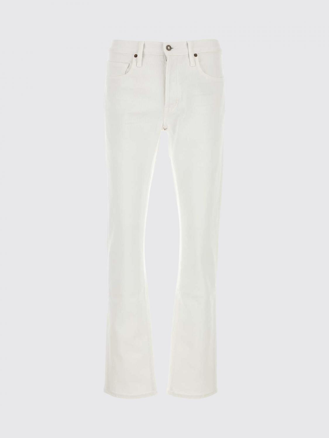 TOM FORD JEANS: Jeans flared Tom Ford in denim , Bianco - Img 2