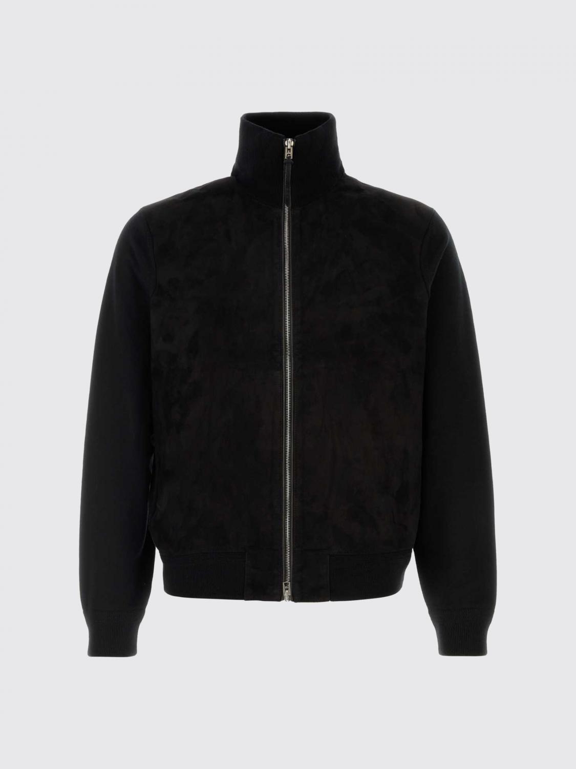 TOM FORD VESTE: Blouson bomber en agneau velours Tom Ford, Noir - Img 2