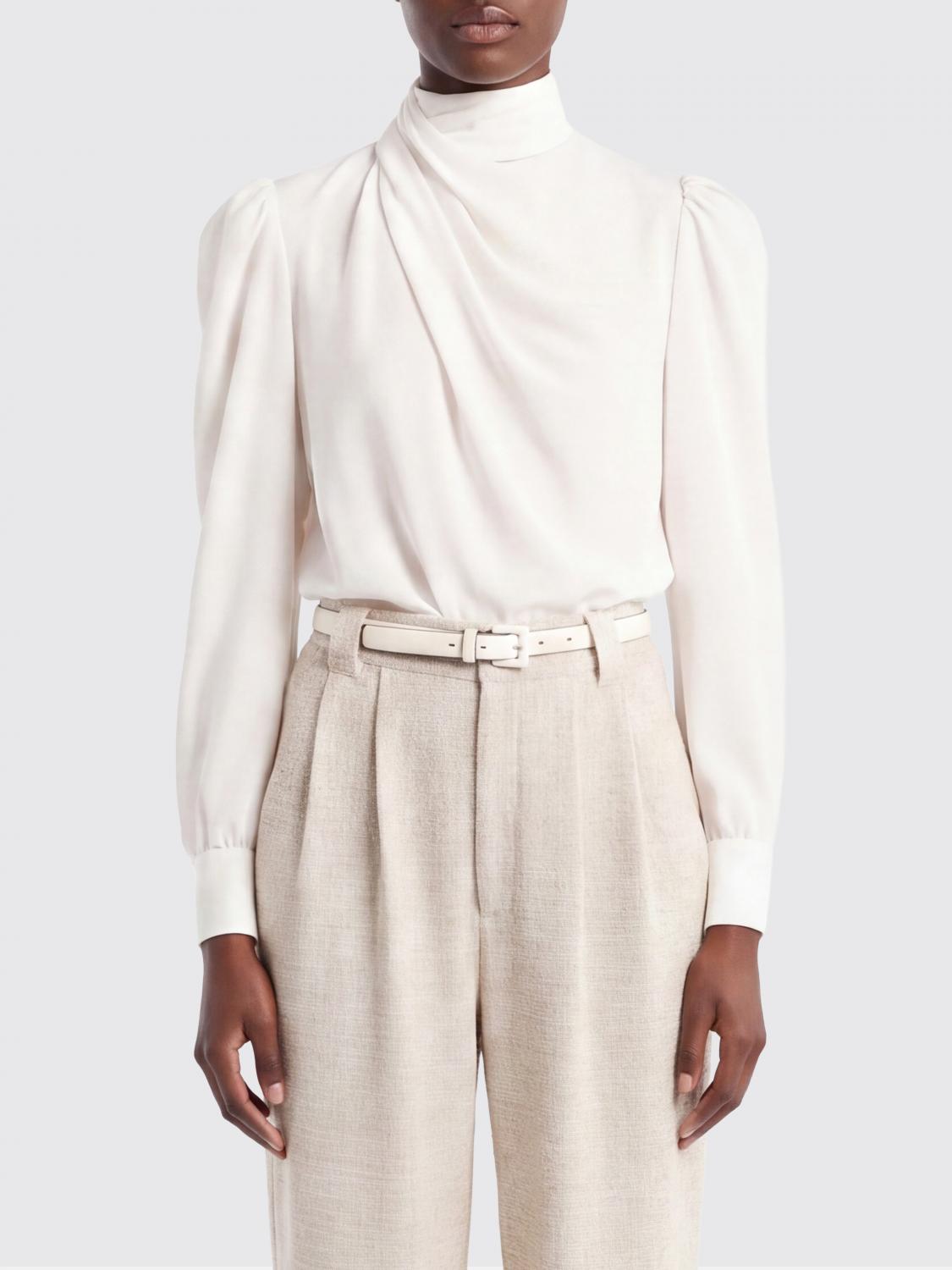 ALESSANDRA RICH TOP: Blusa Alessandra Rich in seta , Bianco - Img 1