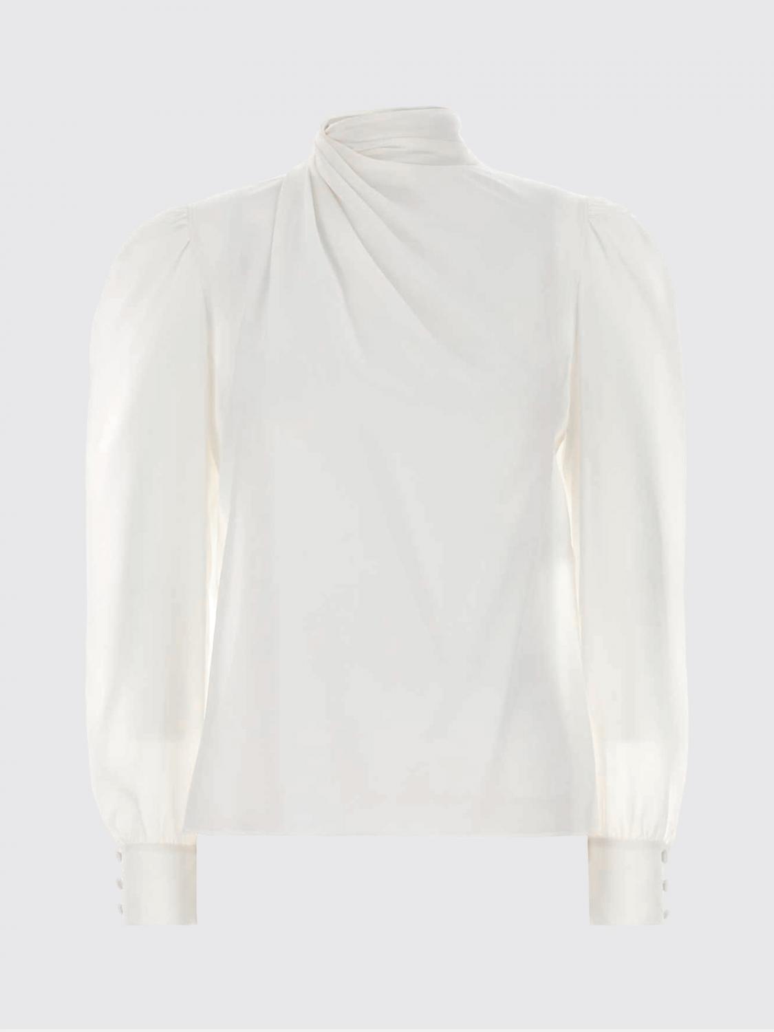 ALESSANDRA RICH TOP: Blusa Alessandra Rich in seta , Bianco - Img 2