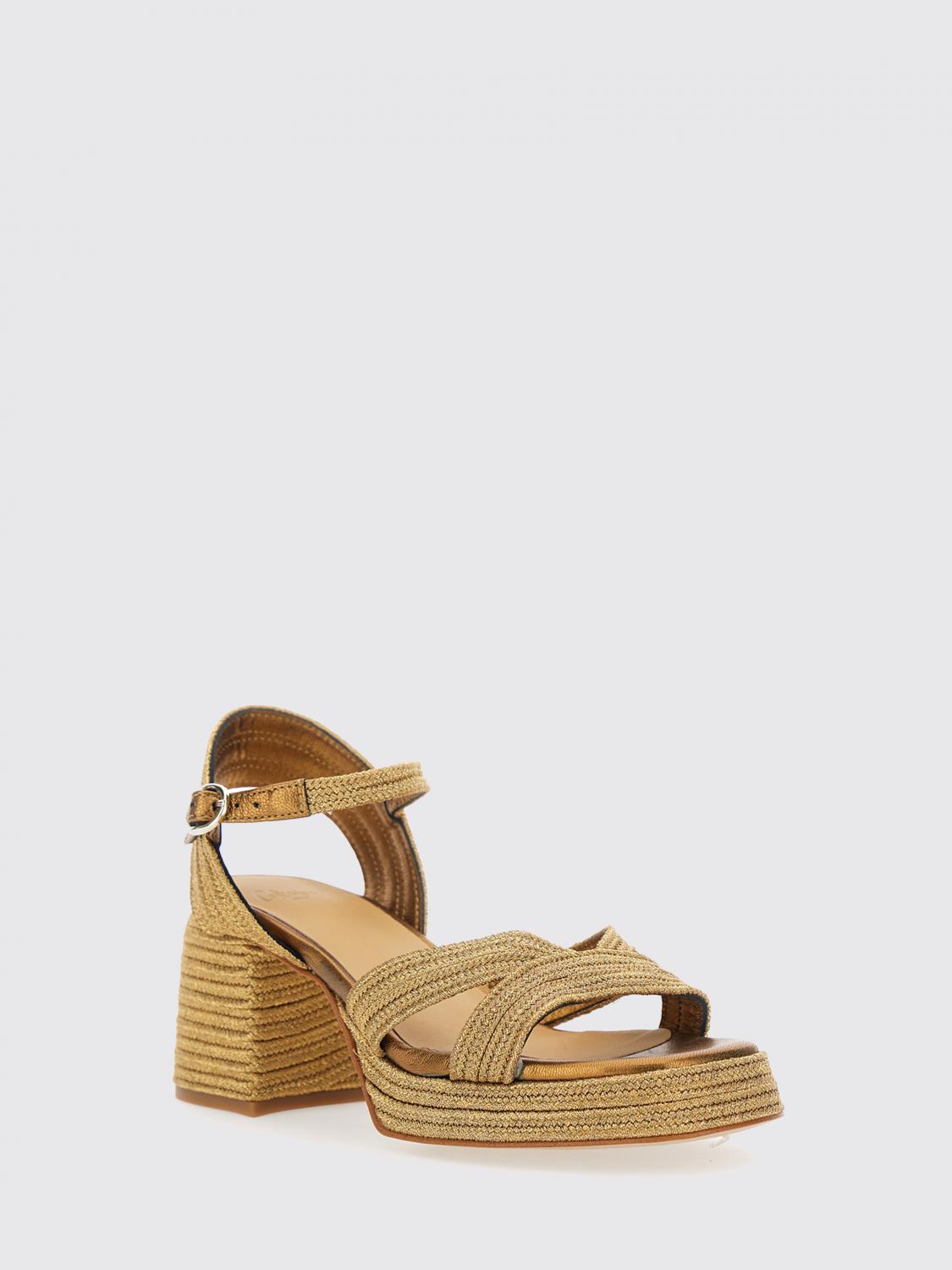 CASTAÑER SANDALEN MIT ABSATZ: Vallita Sandalen Castañer aus geflochtenem Canvas, Beige - Img 2