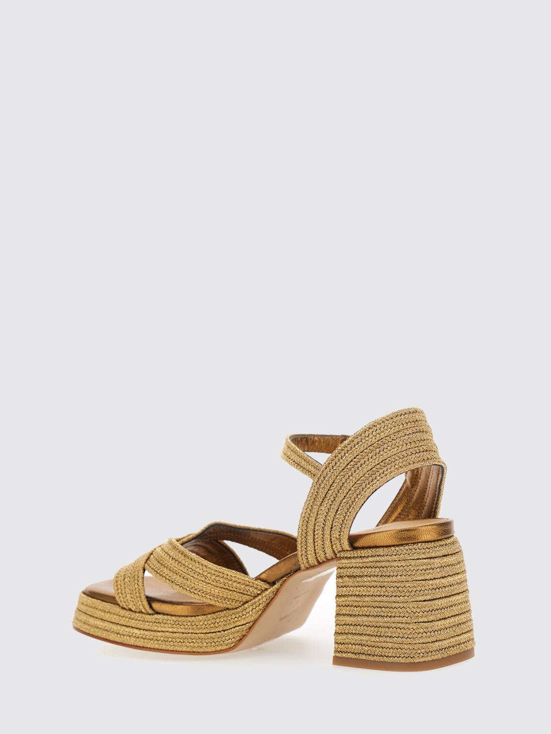 CASTAÑER SANDALEN MIT ABSATZ: Vallita Sandalen Castañer aus geflochtenem Canvas, Beige - Img 3