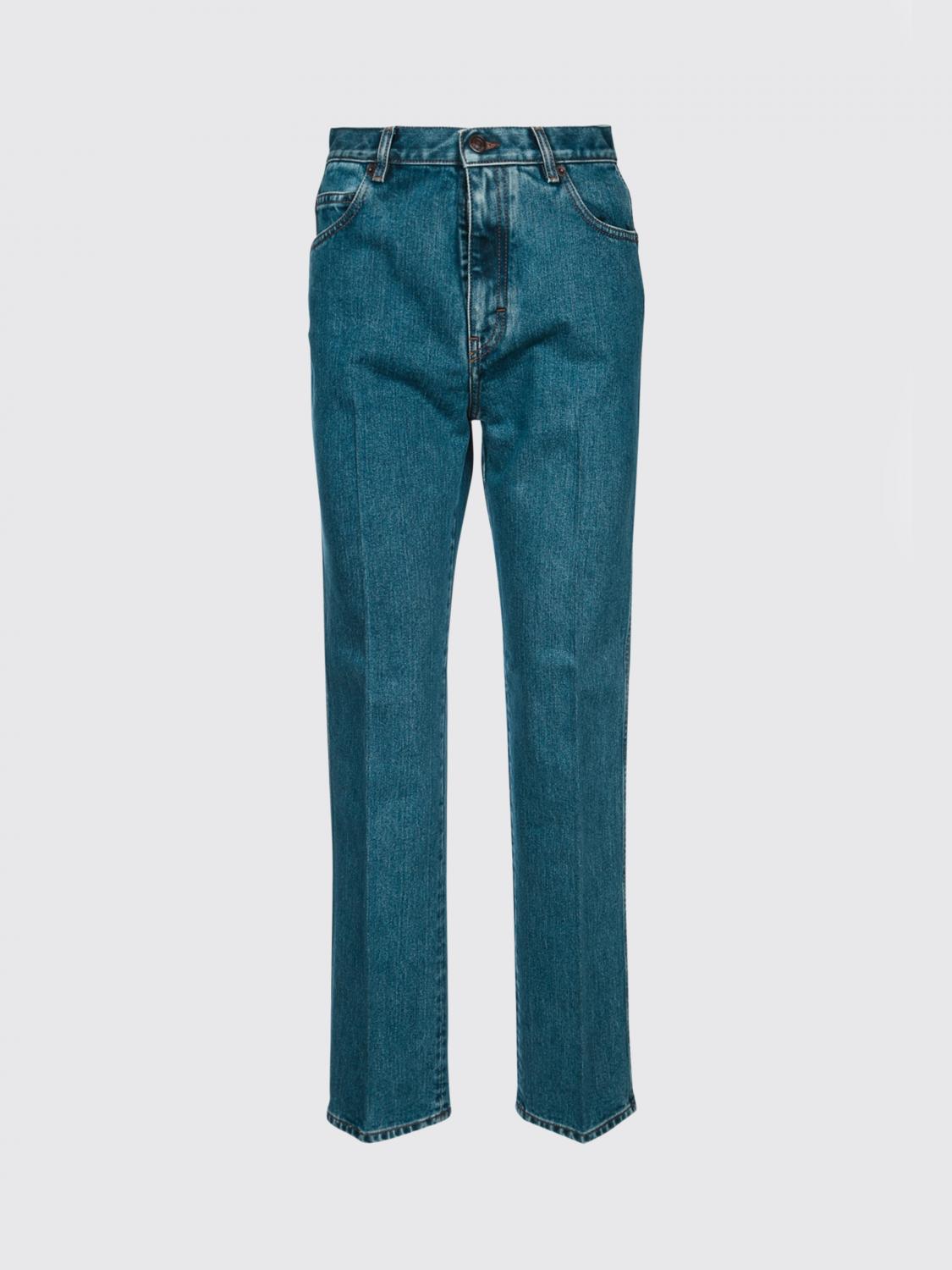 LORO PIANA JEANS: Jeans straight Loro Piana in denim , Azzurro - Img 2
