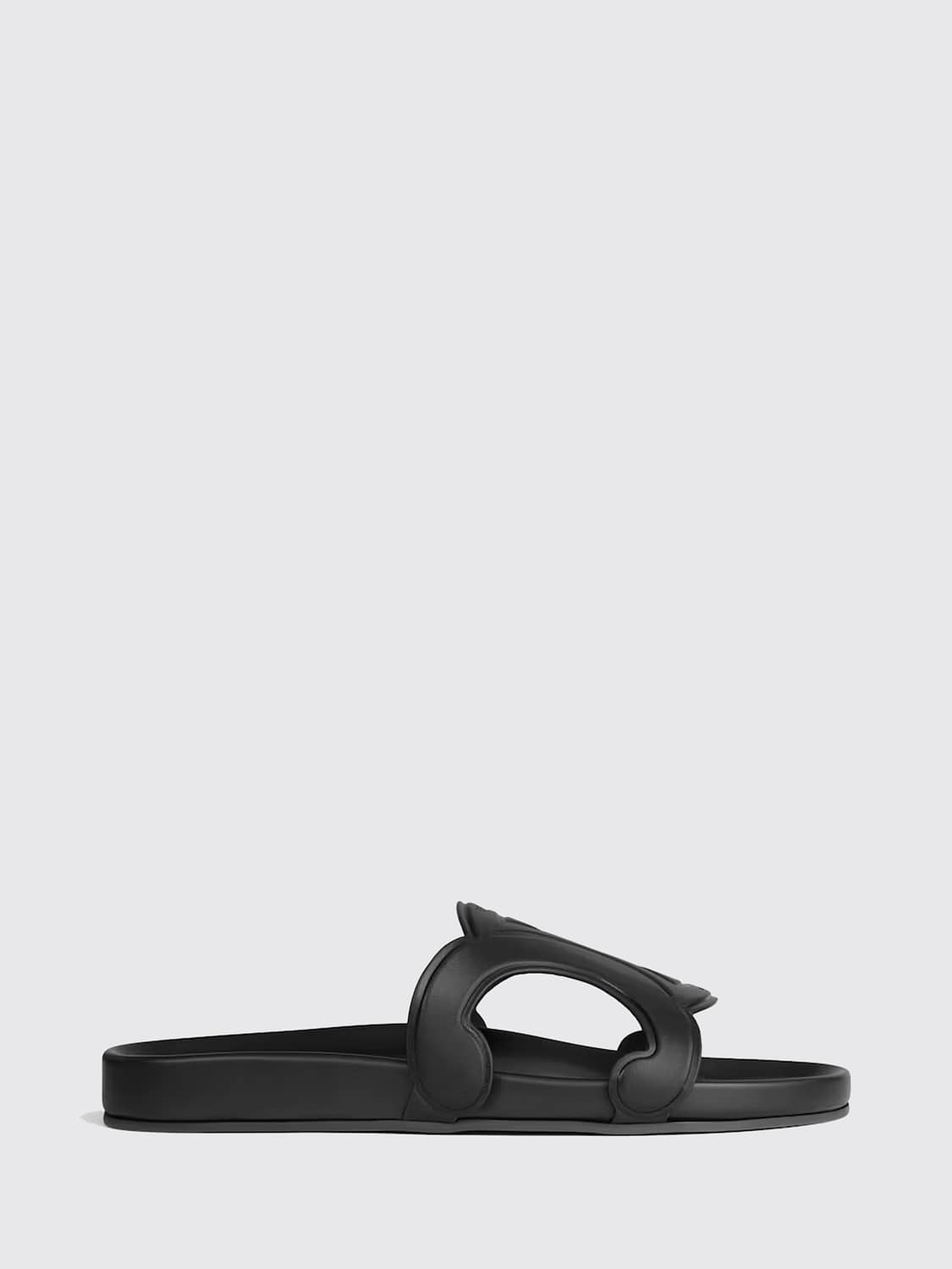 CELINE SANDALI CON TACCO: Sandalo Triomphe Celine in pelle , Nero - Img 1