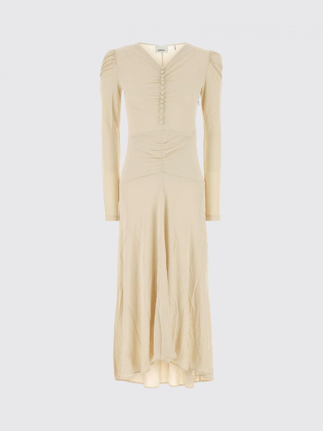 ISABEL MARANT KLEID: Isabel Marant Havena Viskosekleid, Ecru - Img 2