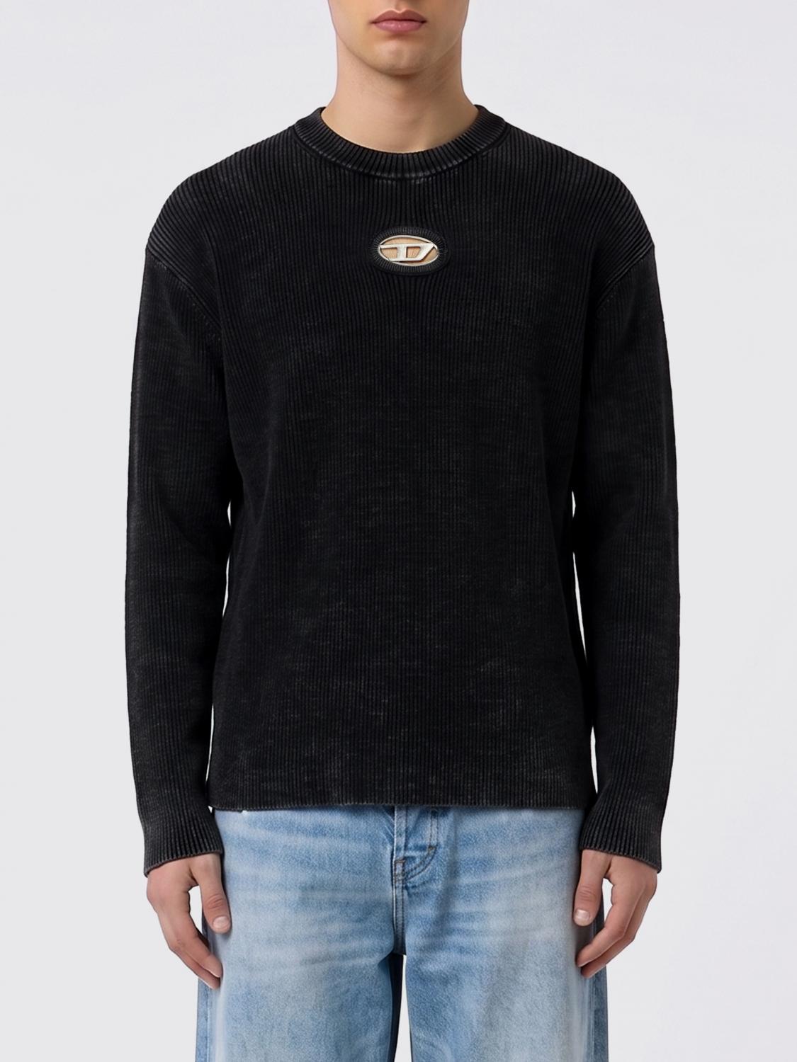 DIESEL CAMISETA: Camiseta de algodón Oval D Diesel, Negro - Img 1