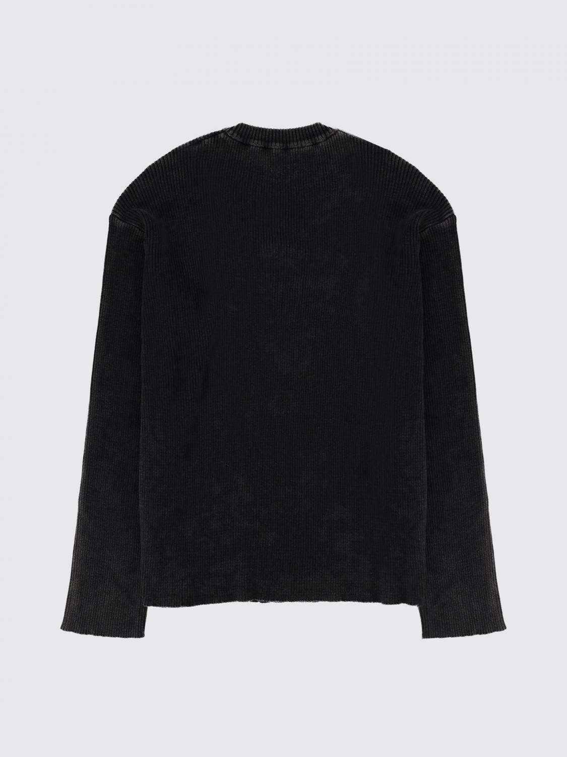DIESEL CAMISETA: Camiseta de algodón Oval D Diesel, Negro - Img 3