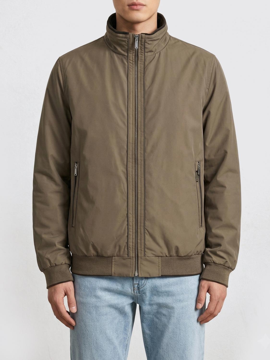 MOORER JACKET: Nylon Bomber Jacket Moorer, Grey - Img 1