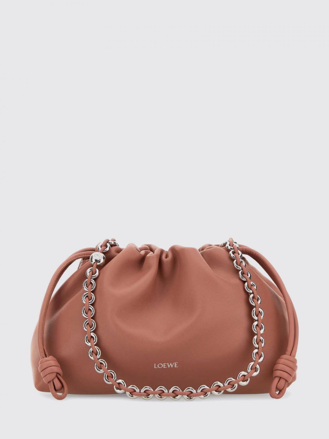 LOEWE BORSA A MANO: Borsa Flamenco Loewe in nappa , Rosa - Img 1