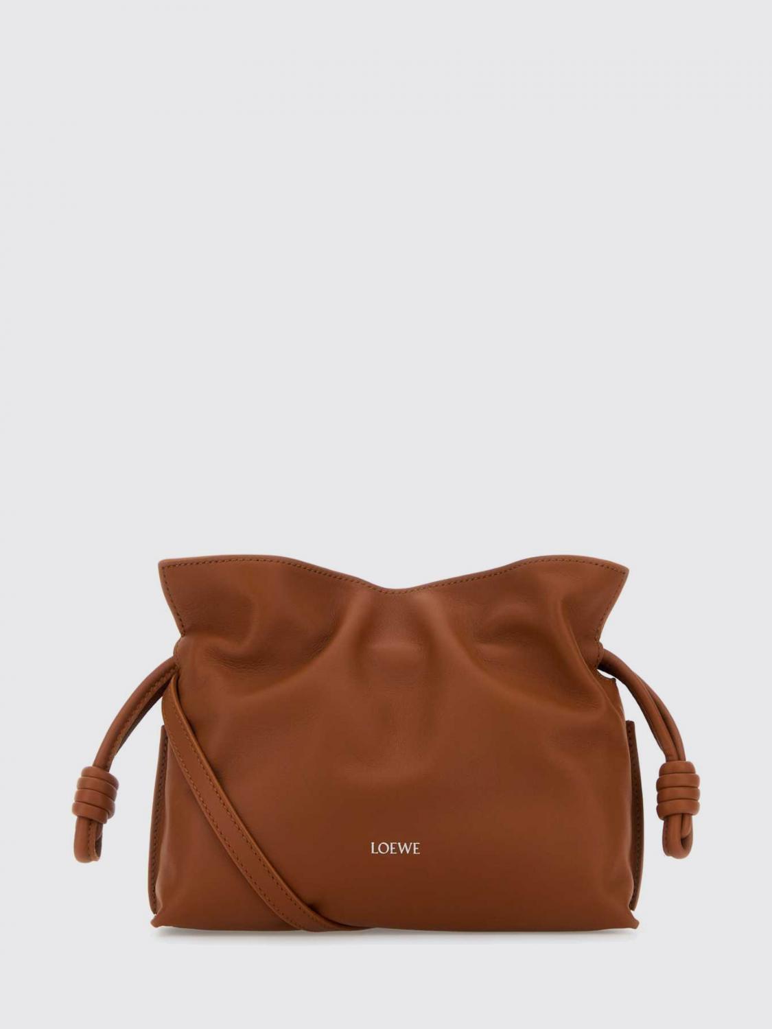 LOEWE CLUTCH: Clutch Flamenco Loewe in nappa , Arancione - Img 1