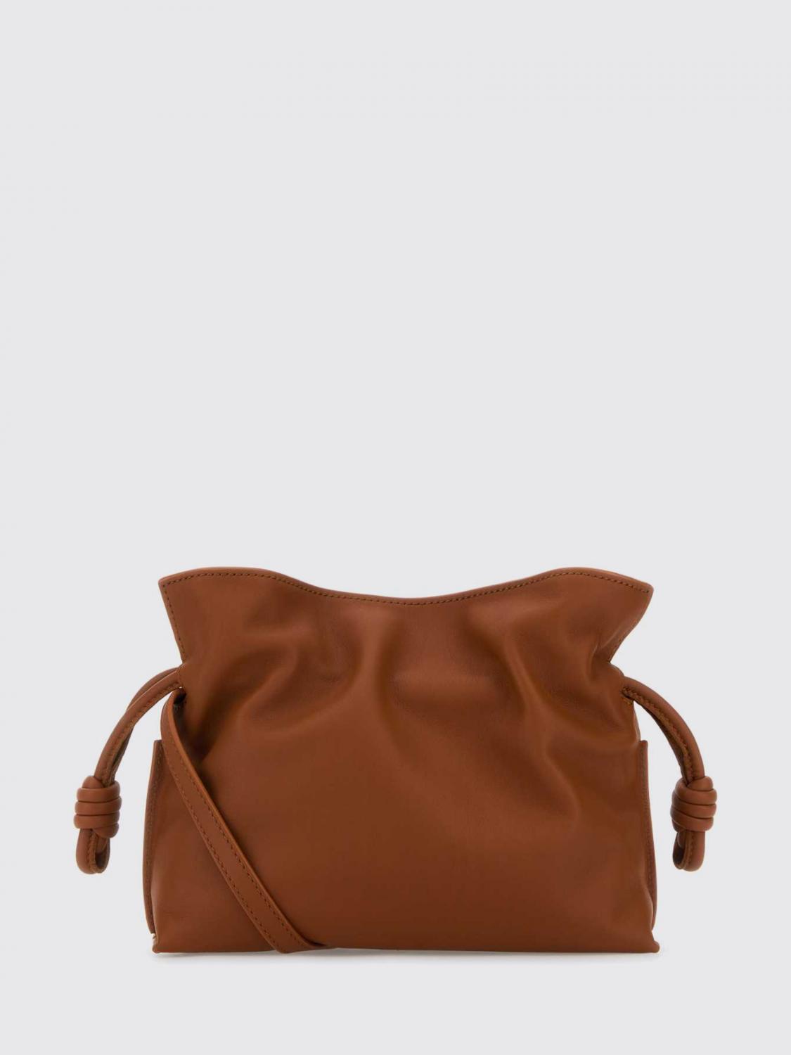 LOEWE CLUTCH: Clutch Flamenco Loewe in nappa , Arancione - Img 2