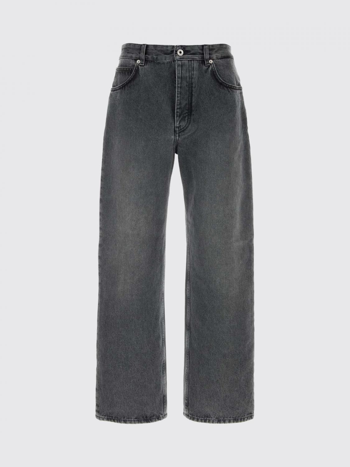 LOEWE JEANS: Jeans straight Loewe in denim di cotone , Nero - Img 2