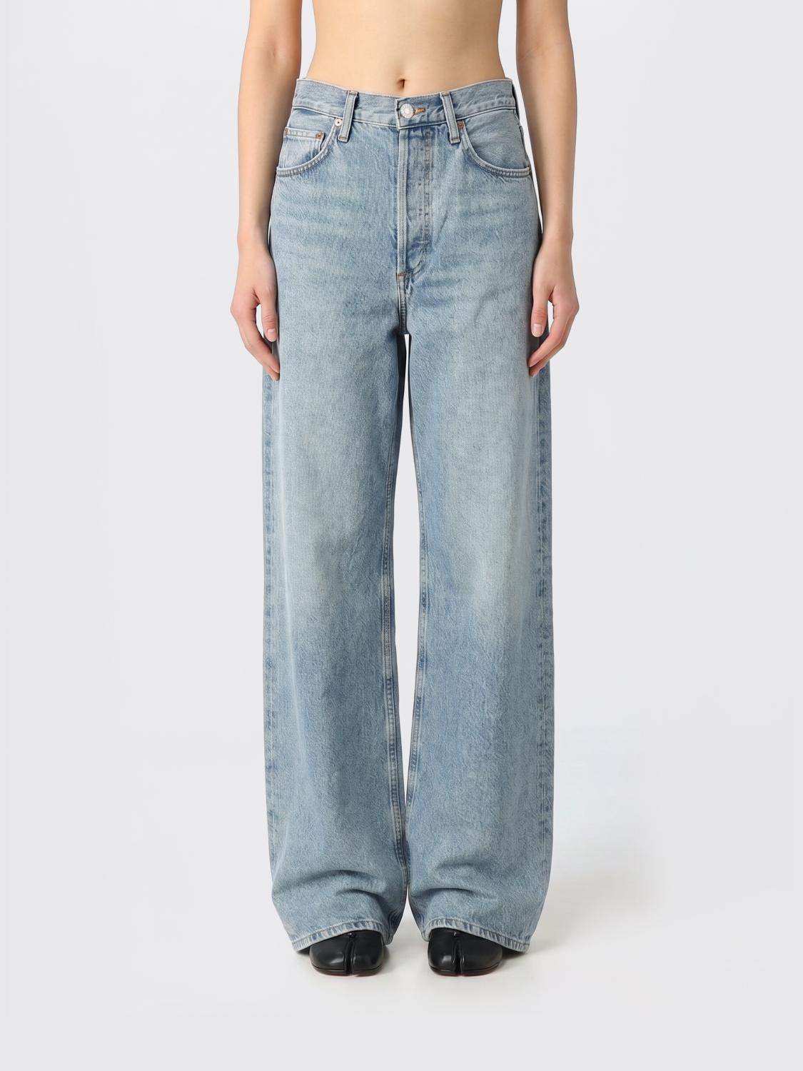 AGOLDE JEANS: Jeans wide-leg Agolde in denim di cotone , Denim - Img 1
