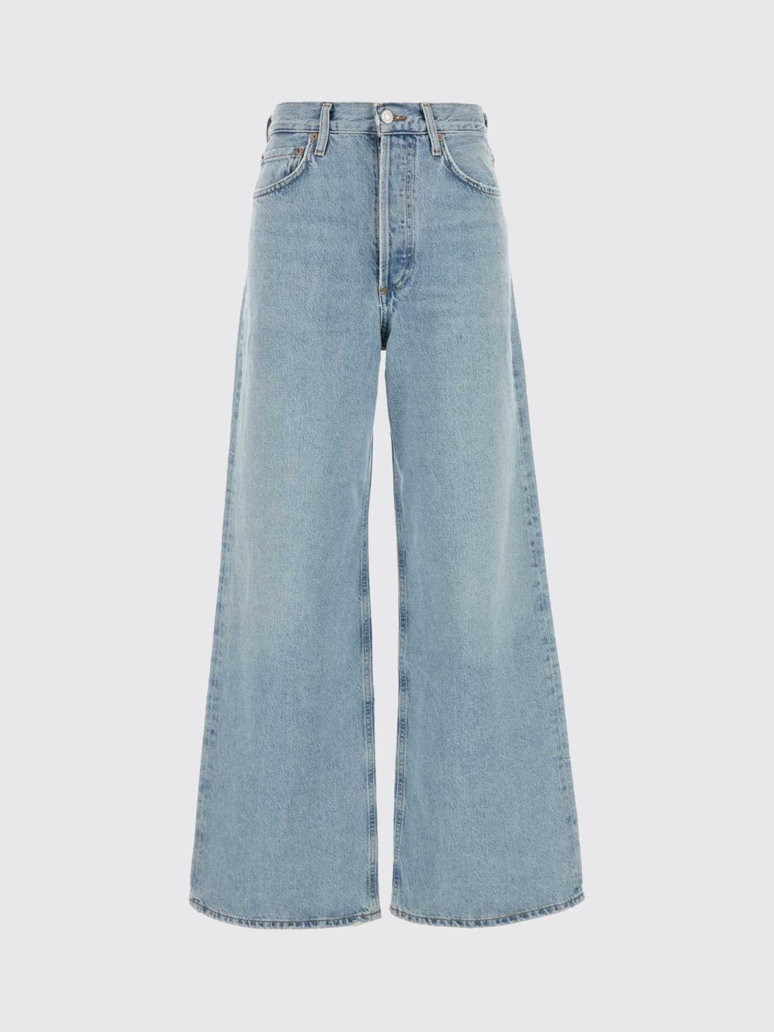 AGOLDE JEANS: Jeans wide-leg Agolde in denim di cotone , Denim - Img 2