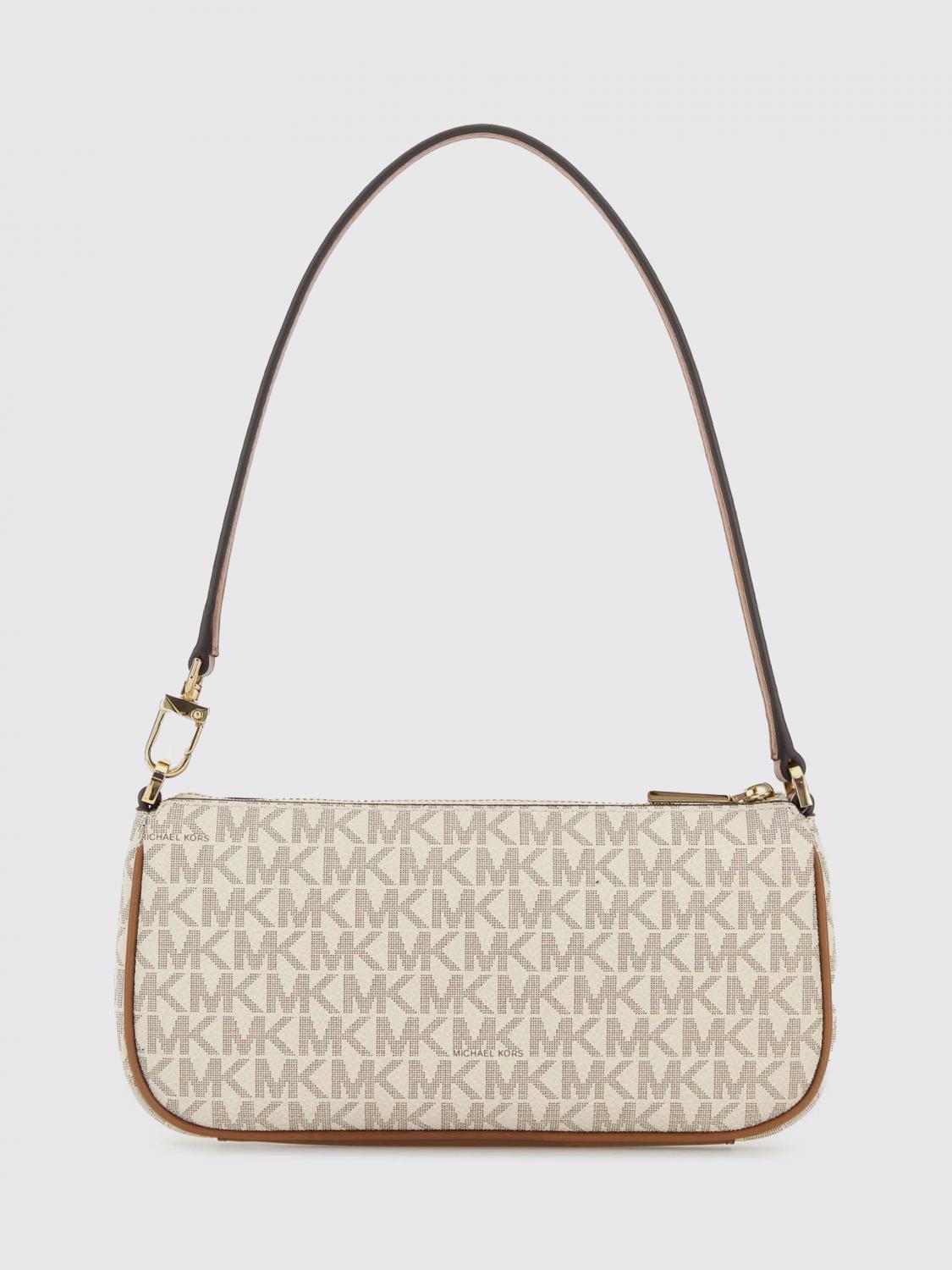 MICHAEL KORS BORSA MINI: Pochette Zoe piccola con logo Michael Kors, Crema - Img 2