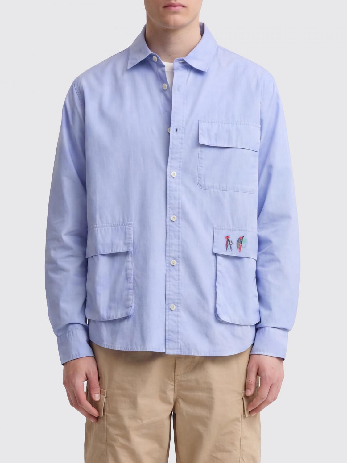 BARBOUR CAMISA: Camisa casual de algodón Barbour, Azul Oscuro - Img 1