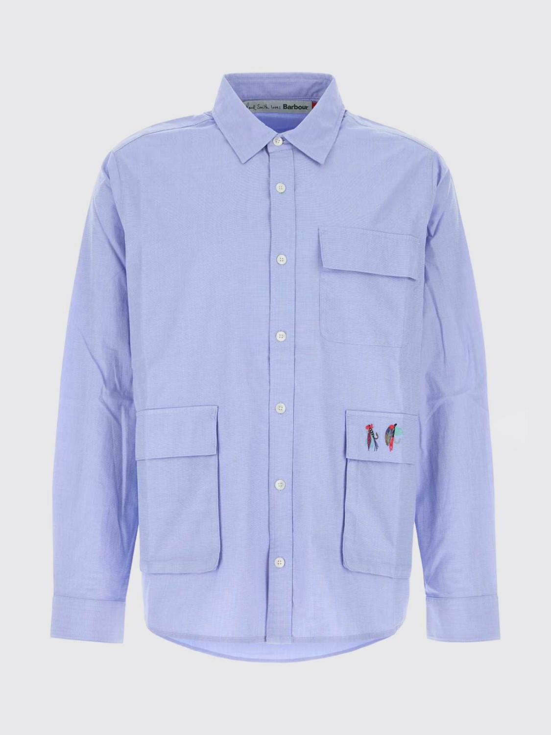BARBOUR CAMISA: Camisa casual de algodón Barbour, Azul Oscuro - Img 2