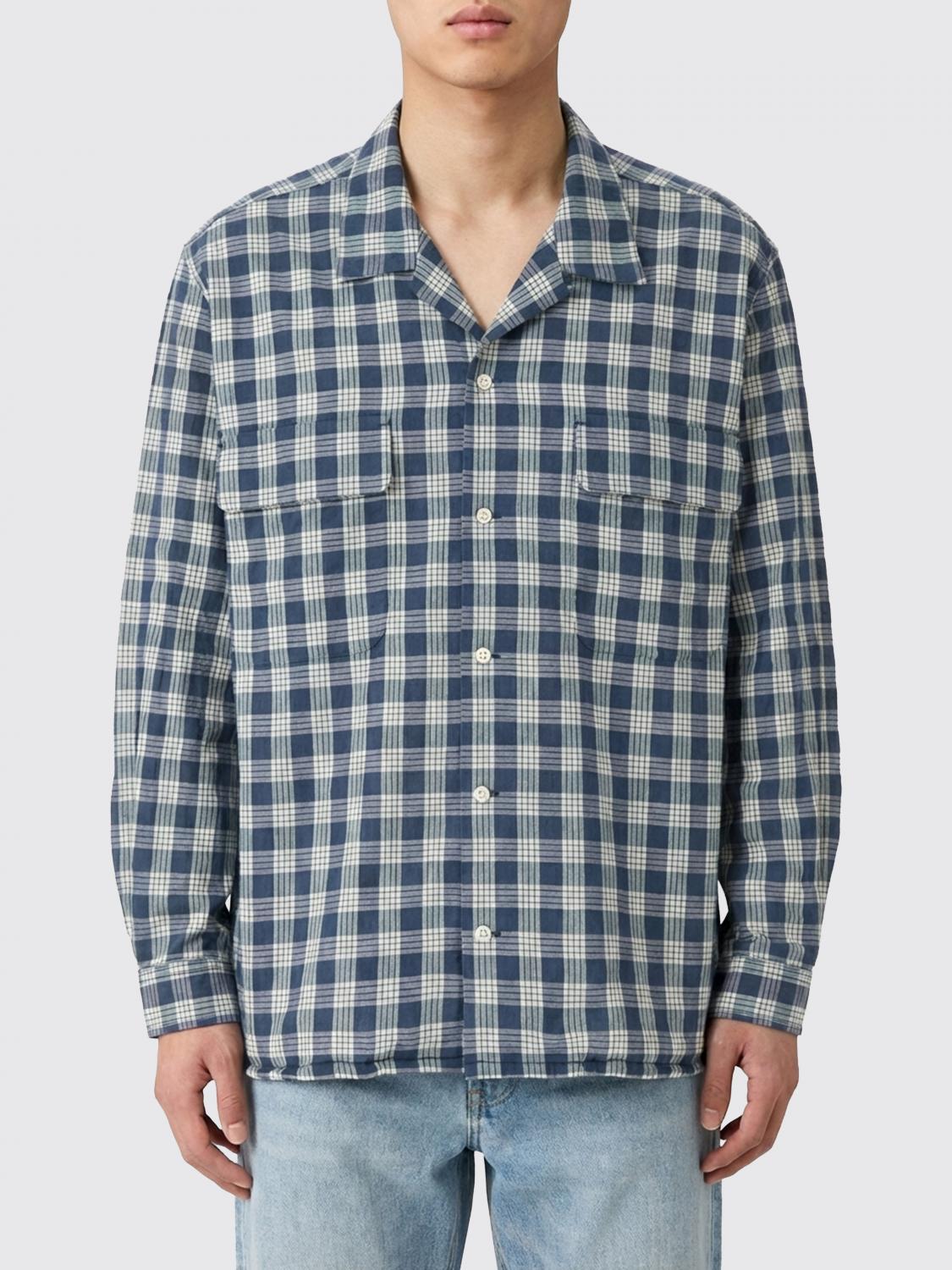 NANAMICA CAMICIA: Camicia Nanamica in misto cotone check , Blue Navy - Img 1