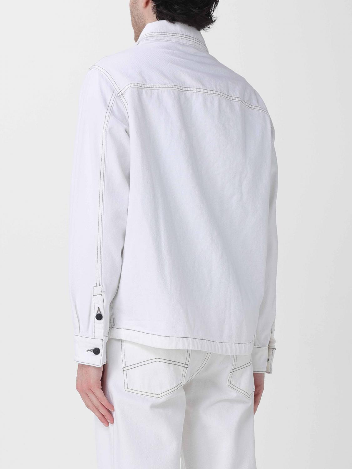 ARMANI EXCHANGE JACKE: Hemdjacke Armani Exchange aus Baumwolle mit Logo, Beige - Img 2