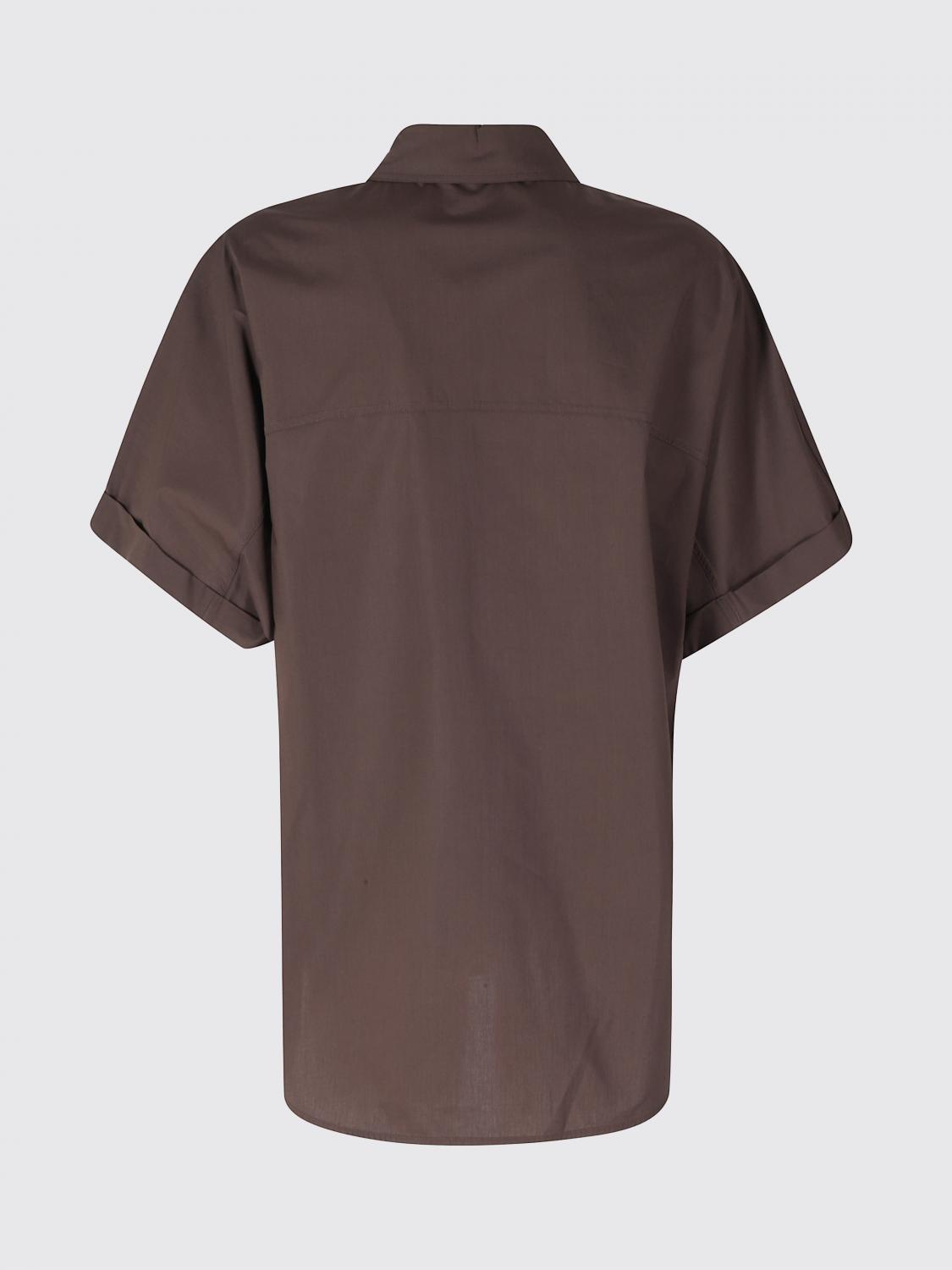 MEIMEIJ CAMICIA: Camicia in cotone basic Meimeij, Caffe - Img 3