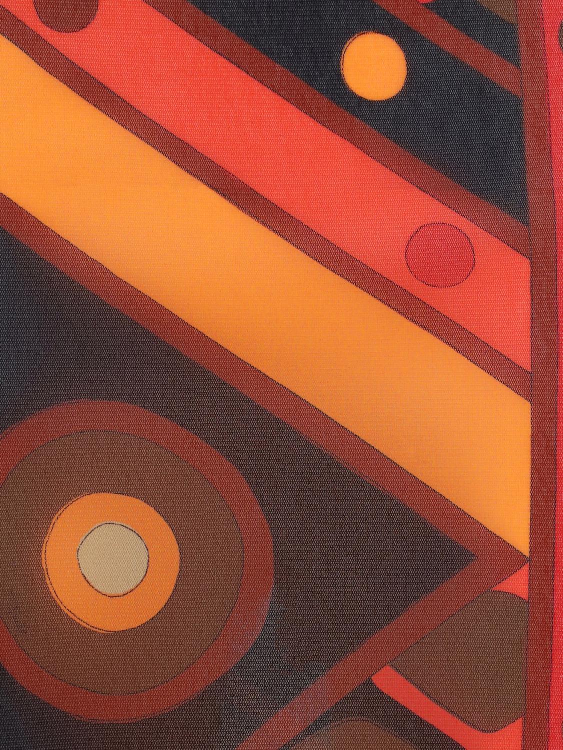 PUCCI FALDA: Falda de tubo estampada Pucci, Naranja - Img 4