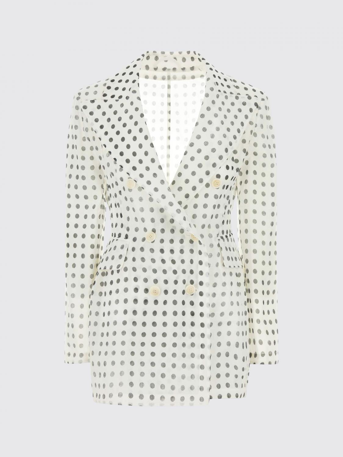 ERMANNO SCERVINO GIACCA: Blazer a doppiopetto a pois Ermanno Scervino, Fantasia - Img 2