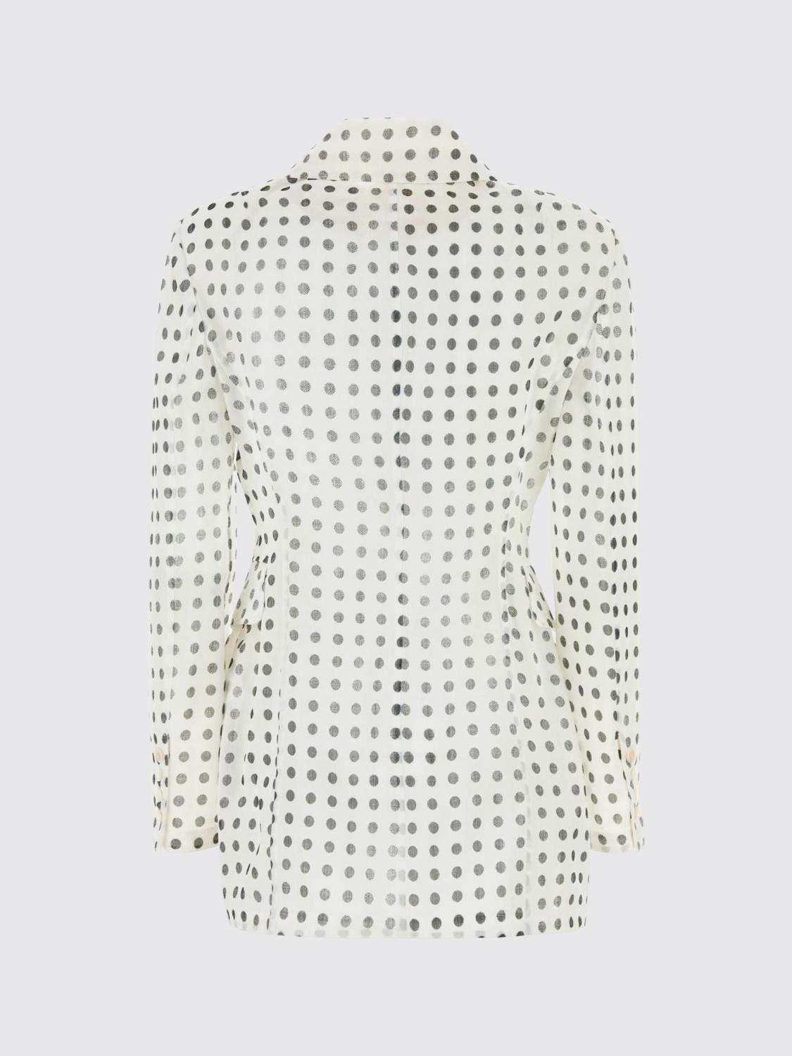 ERMANNO SCERVINO GIACCA: Blazer a doppiopetto a pois Ermanno Scervino, Fantasia - Img 3