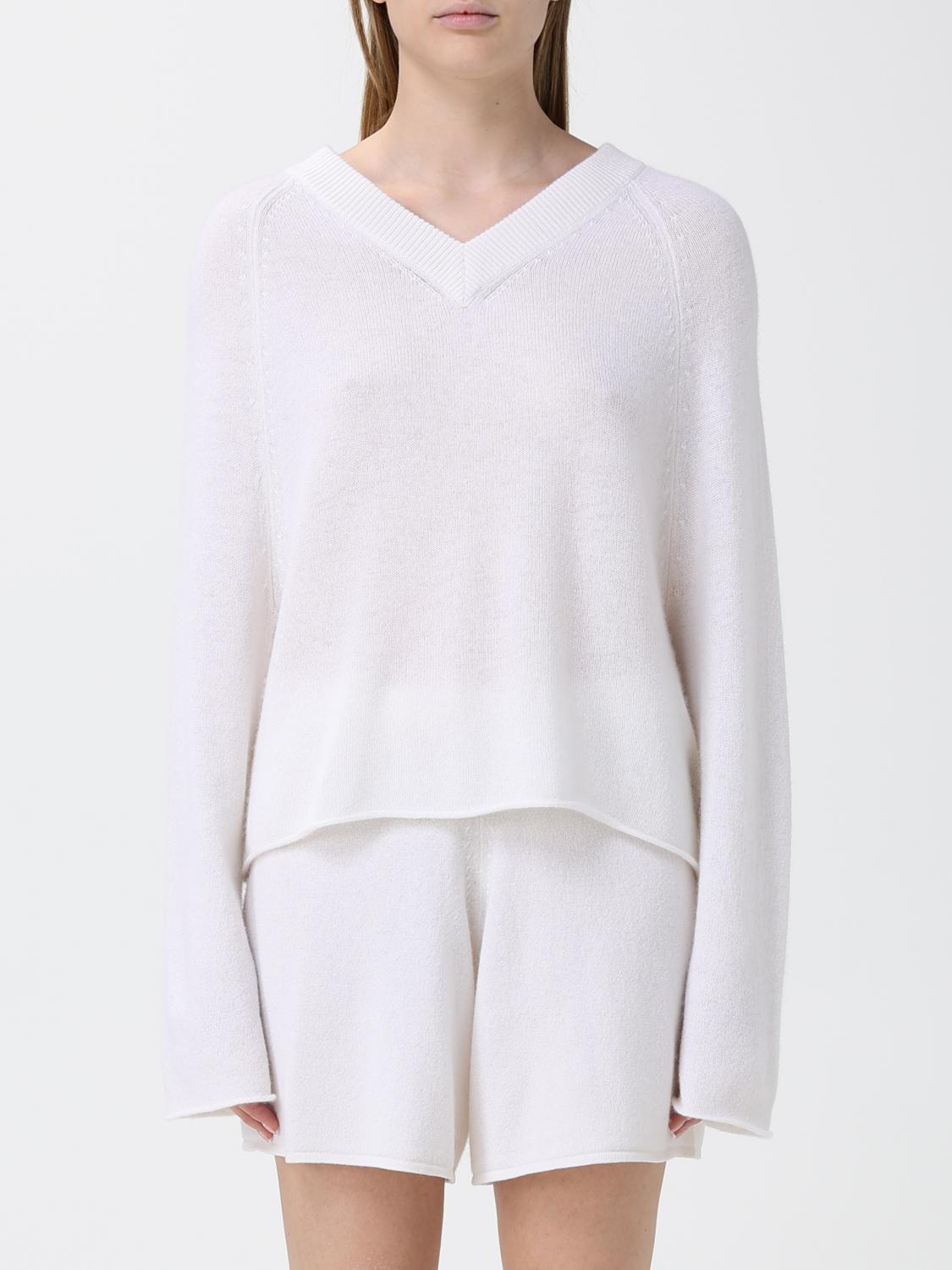 ALLUDE JERSEY: Jersey Allude de cachemira, Blanco - Img 1