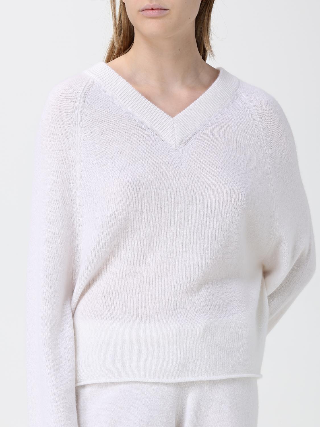 ALLUDE JERSEY: Jersey Allude de cachemira, Blanco - Img 3
