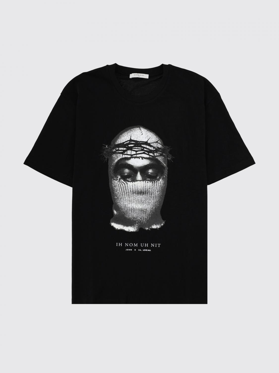 IH NOM UH NIT CAMISETA: Camiseta de algodón estampado Ih Nom Uh Nit, Negro - Img 2