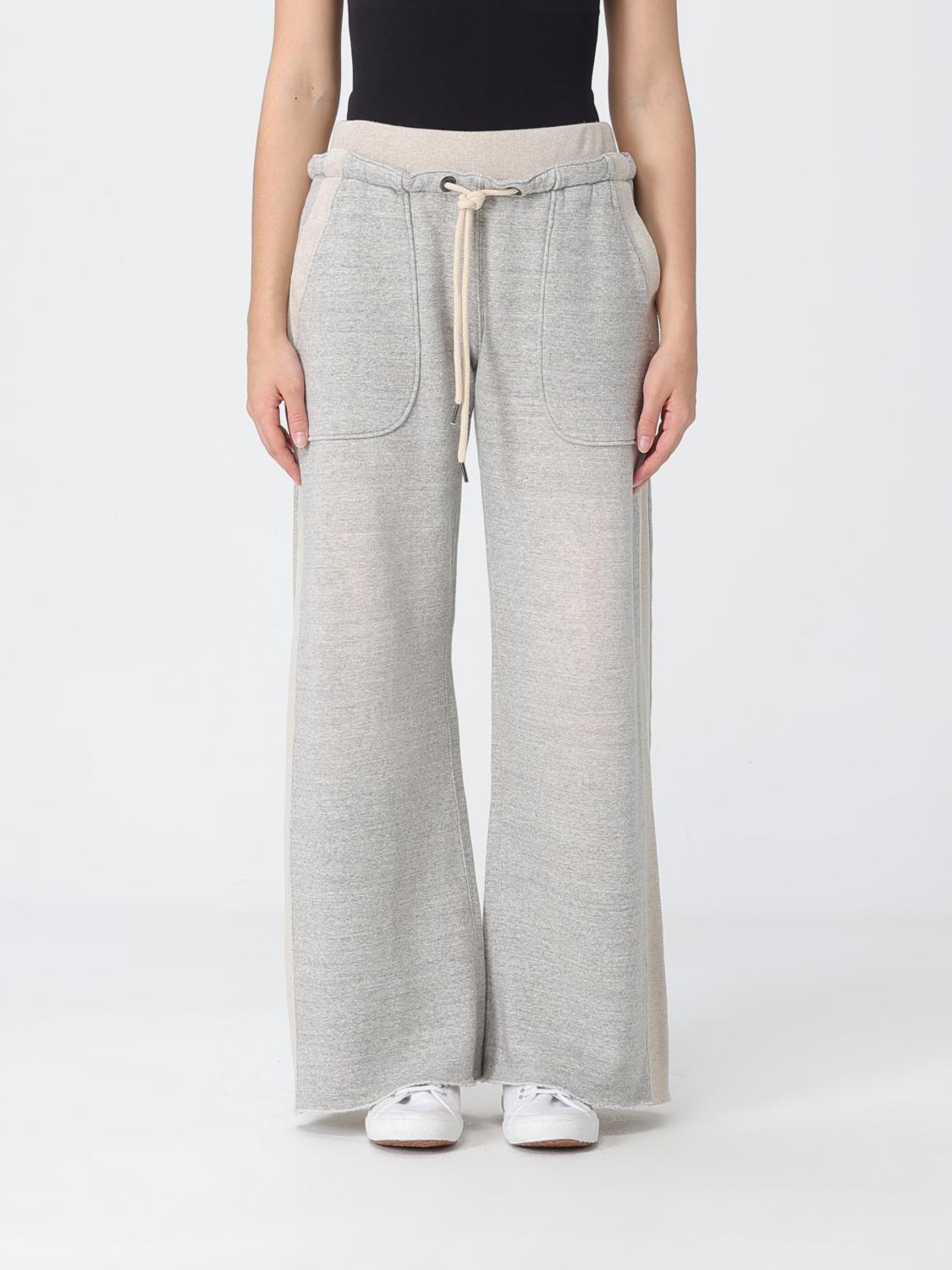 R13 PANTALONI: Pantaloni jogging R13 in cotone con coulisse , Grigio - Img 1