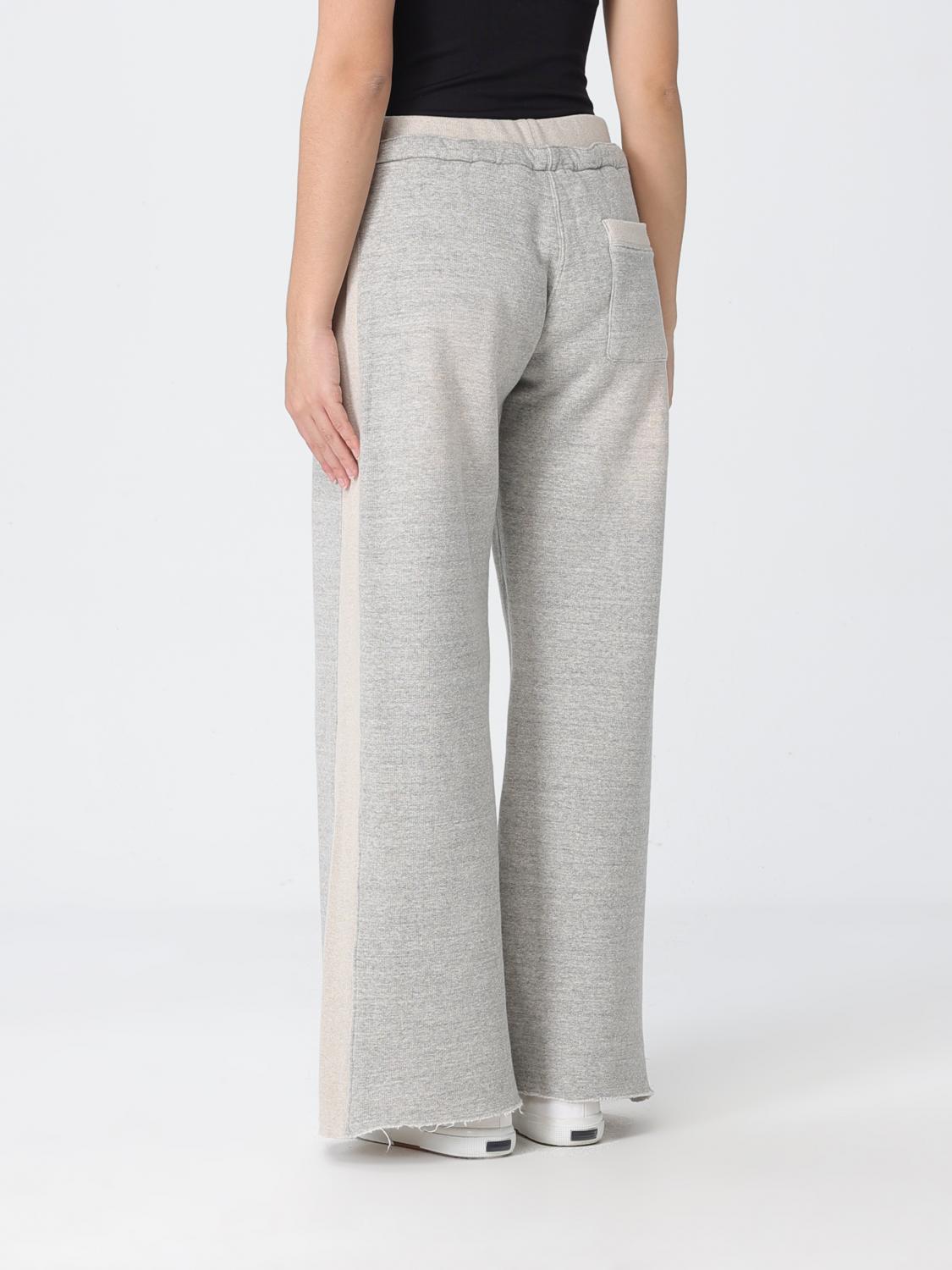 R13 PANTALONI: Pantaloni jogging R13 in cotone con coulisse , Grigio - Img 2