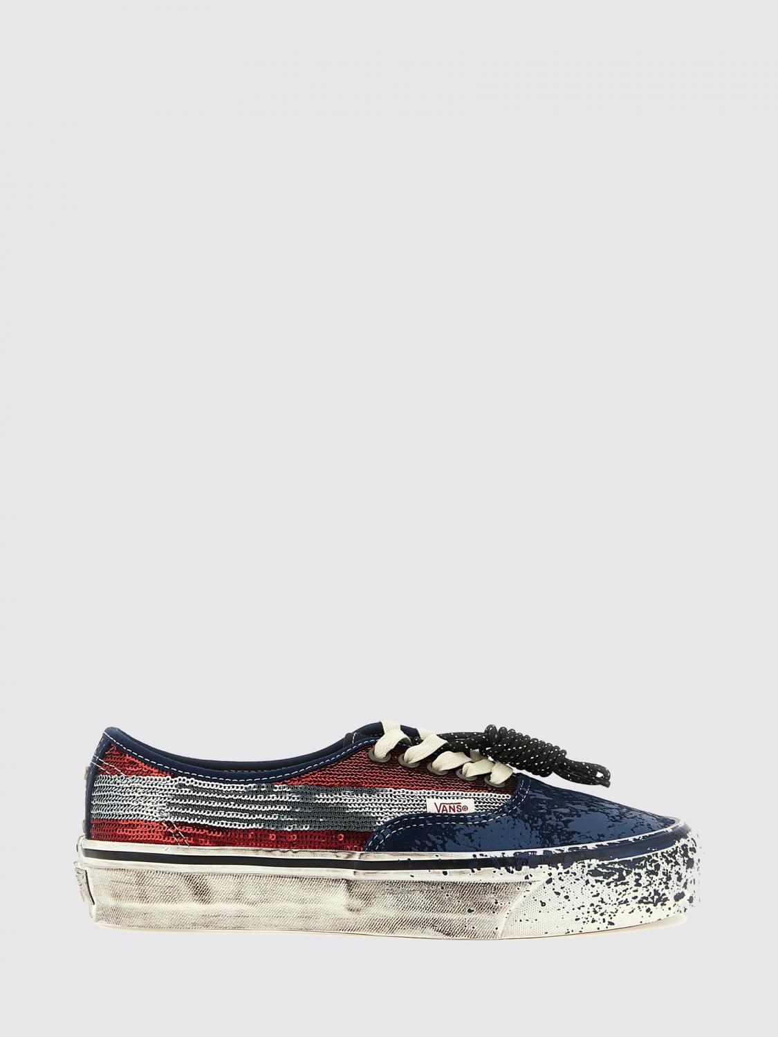 VANS SNEAKERS: Sneakers LX Authentic 44 Vans in tela usurata e stampata , Blue - Img 1