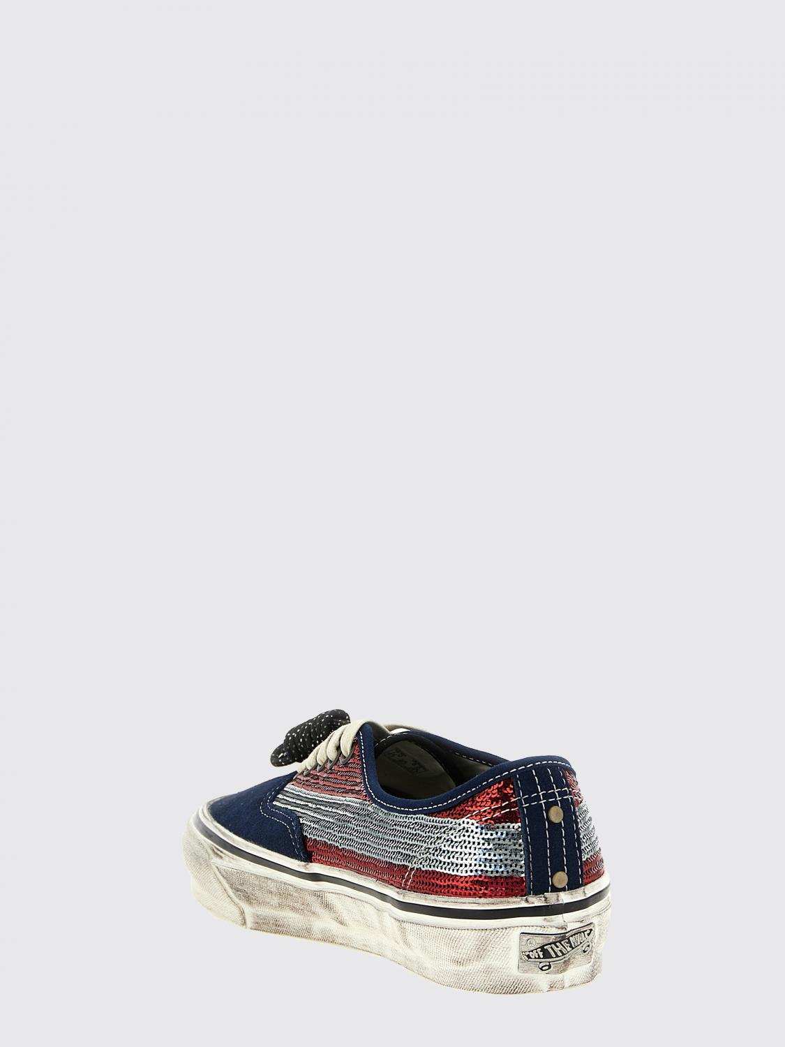 VANS SNEAKERS: Sneakers LX Authentic 44 Vans in tela usurata e stampata , Blue - Img 3