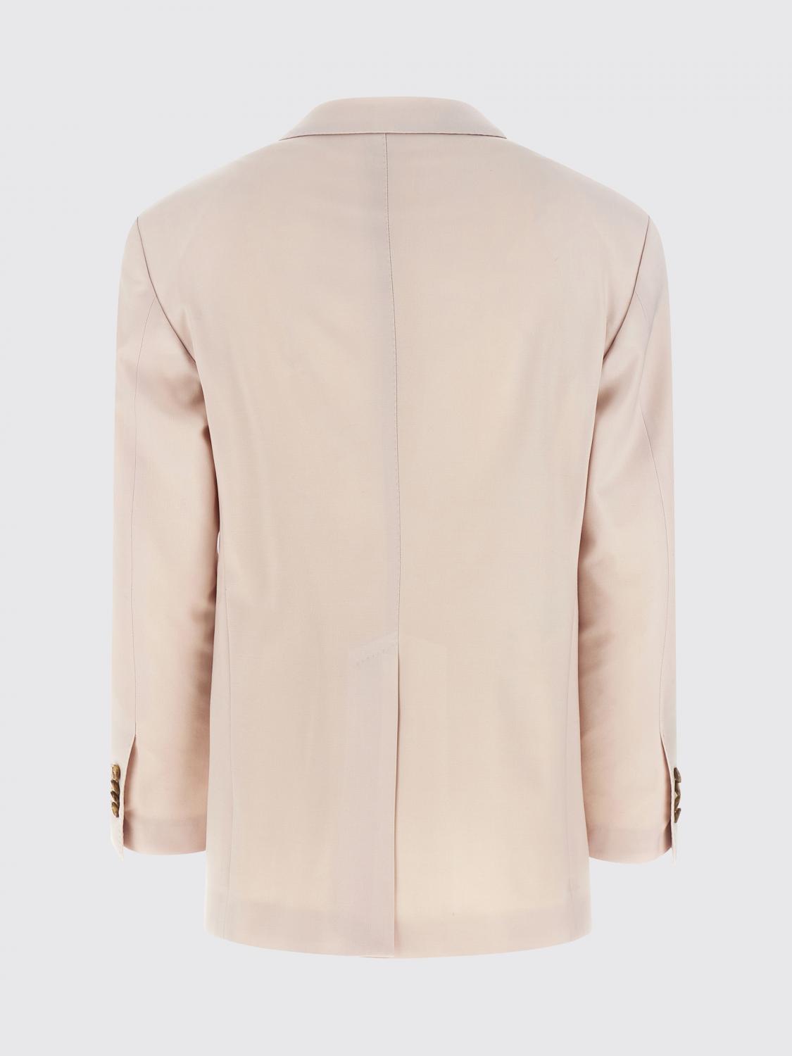 TAGLIATORE GIACCA: Blazer a doppiopetto in lana vergine Tagliatore, Beige - Img 3