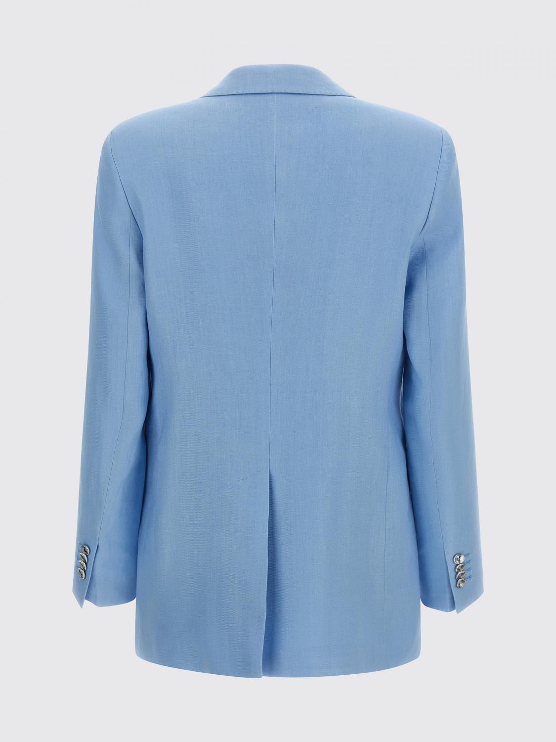 TAGLIATORE GIACCA: Blazer a monopetto di lino Tagliatore, Blue - Img 3