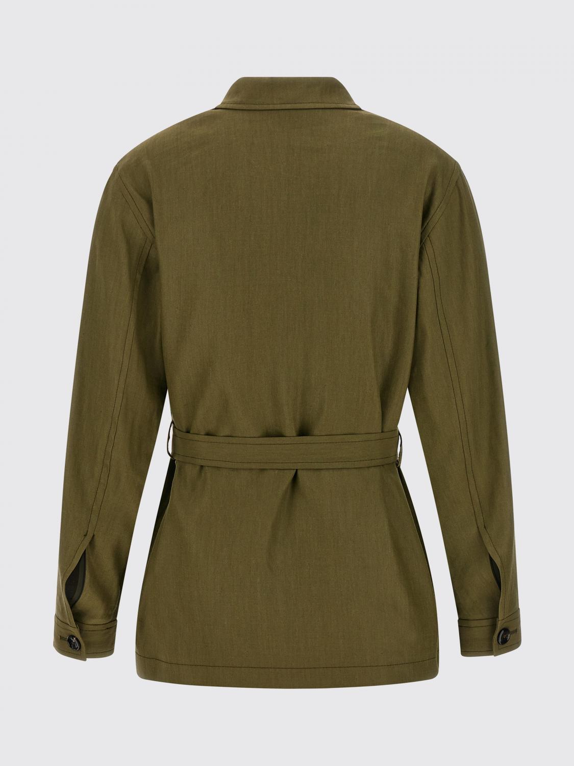 TAGLIATORE GIACCA: Sahariana in misto lino Tagliatore, Verde - Img 3