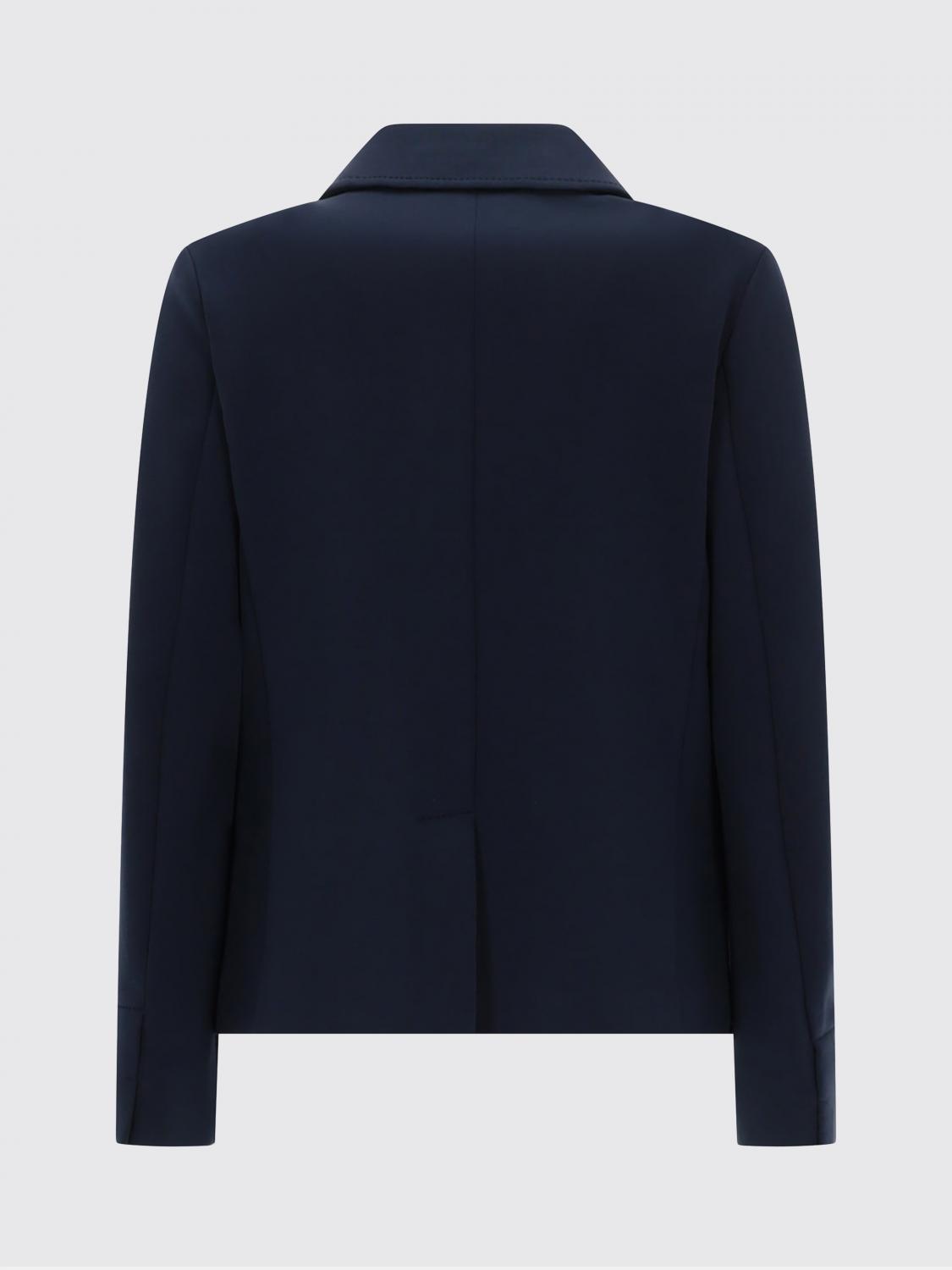 'S MAX MARA CHAQUETA: Blazer cruzado de jersey de mezcla de algodón 'S Max Mara, Azul Oscuro - Img 3