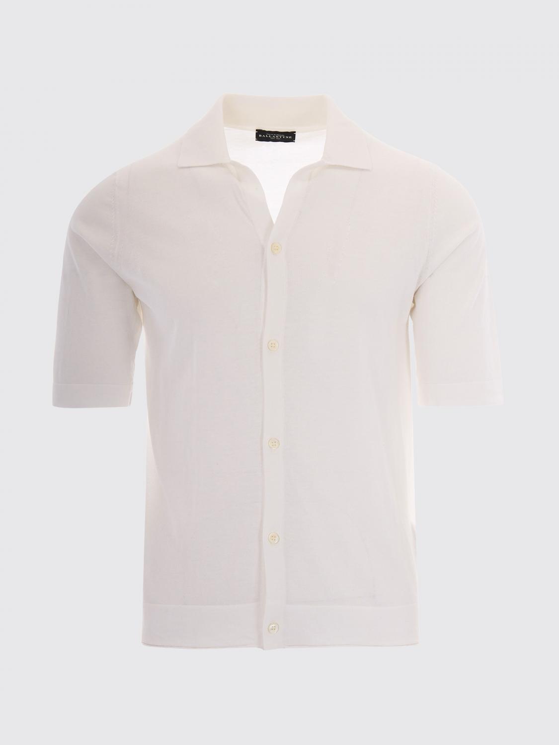 BALLANTYNE POLO: Polo in maglia Ballantyne, Bianco - Img 2